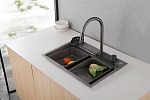 Кухонная мойка Abber Wasser Kreis AF2194NG, цвет графит-3