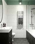 Керамогранит DNA Tiles Terrazzo Graphite Colours, 32x36.8, имитация терраццо, серый, матовый-3