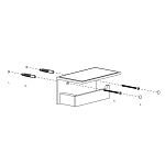 Держатель для туалетной бумаги Decor Walther Contract 654100-2