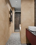Керамогранит DNA Tiles Terrazzo Graphite, 32x36.8, имитация терраццо, чёрный, матовый-4
