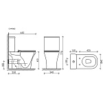 Бачок Ceramica Nova Alfa CN9002-T-3